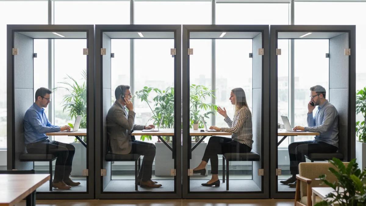 Офісні кабіни: еволюція від телефонних будок до розумних робочих просторів