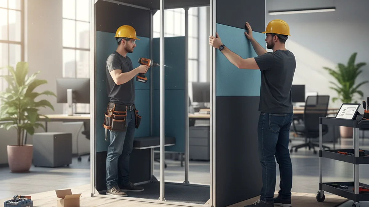 Як встановити офісну кабіну